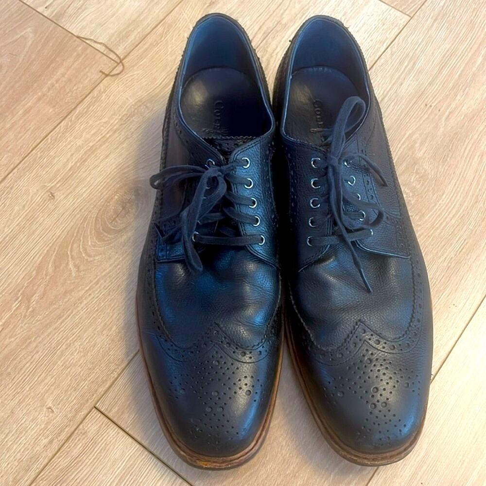 Cole Haan Men's size 13 Black Leather Oxfords shoes